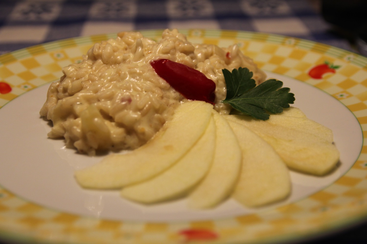 risotto mele e formaggio