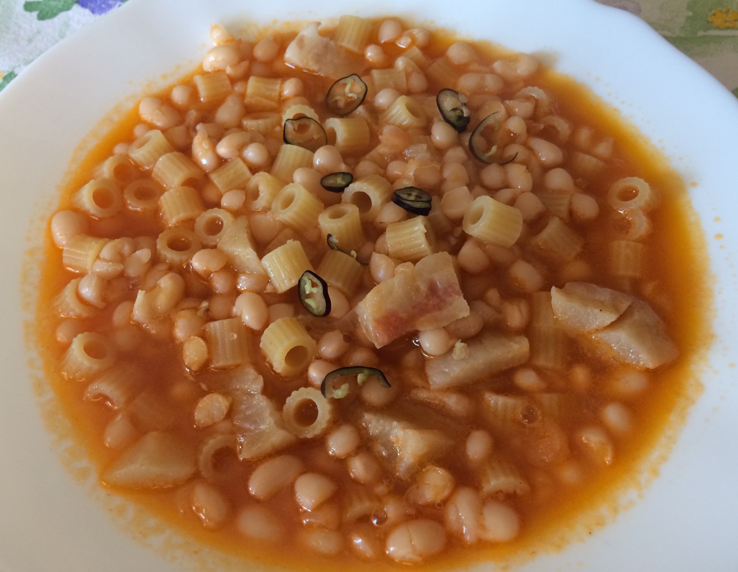 pasta e fagioli con le cotiche