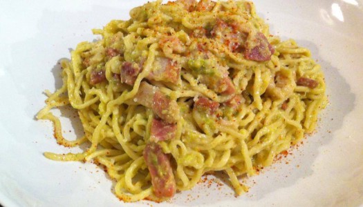 Tagliolini al Pesto di Noci e Verza