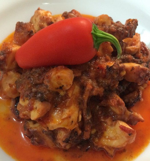 ricetta polpo alla diavola